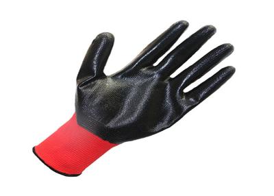 Chine Le logo fait sur commande acceptent le revêtement rouge et la boxe de marque de distributeur de gants enduite par nitriles noirs à vendre