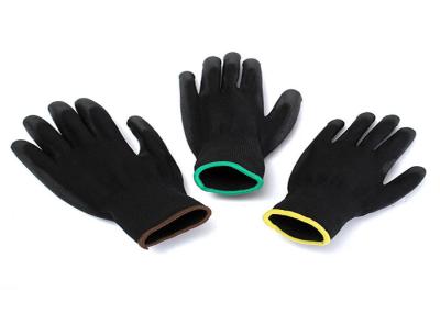 China Leichte schwarze Nylon-PU-Sicherungsarbeiten-Handschuh-Stretchable Zwischenlage Soem/ODM zu verkaufen