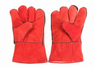 China Los guantes des alta temperatura Welted del trabajo de la soldadura cosen completamente el palmo de la larga vida en venta