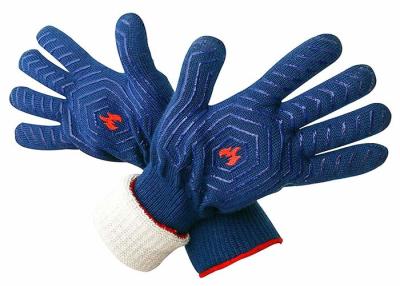 China Guantes a prueba de calor del trabajo de la cocina de Aramid con el finger de la flexibilidad 5 en venta