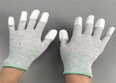 Chine 13 gants statiques sans couture de mesure anti ont tricoté le matériel de fibre de carbone à vendre