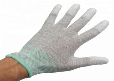 Chine Anti unité centrale statique de gants de bout droit enduite, gants de service de travail de fil en nylon à vendre