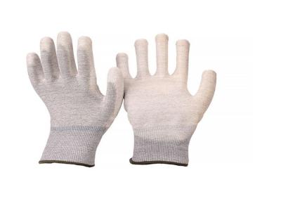 China Trabajo industrial apto hecho punto inconsútil del Esd de los guantes del puño de punto seguro flexible de la muñeca en venta