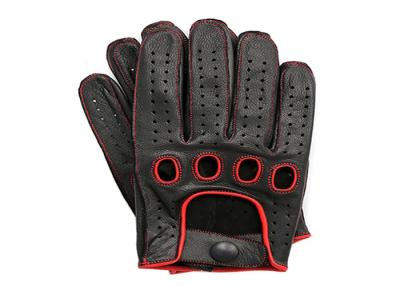 China Guantes de conducción de cuero negros para hombre, guantes al aire libre para hombre de lujo del trabajo en venta