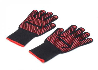 Chine Non gants résistants à la chaleur de BBQ de silicone de glissement modèle de coutume de 30 - de 36 cm à vendre