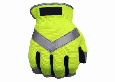 China Material reflexivo de la seguridad de tráfico de los guantes flexibles fluorescentes de la seguridad para el adulto en venta