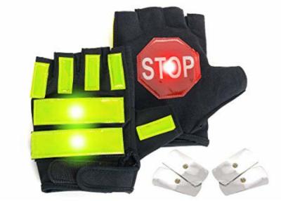 China Conducción de guantes reflexivos del control de tráfico de los mitones, guantes de la policía de tráfico en venta