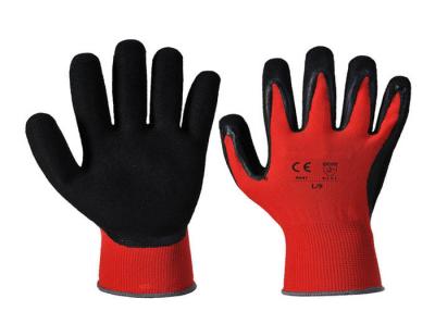 Chine Mesure respirable des gants 13 de nitriles enduite par revêtement en nylon Sandy noire pour la logistique à vendre