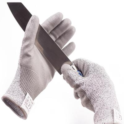 China Level 5 Industrial Cut Proof Work Gloves Pu Coated Gloves Sample Freely for sale