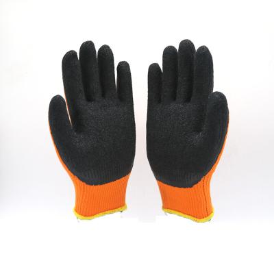 Chine Le latex de poignée de sécurité a enduit l'anti froid de logo adapté aux besoins du client par gants de l'OEM/de ODM à vendre