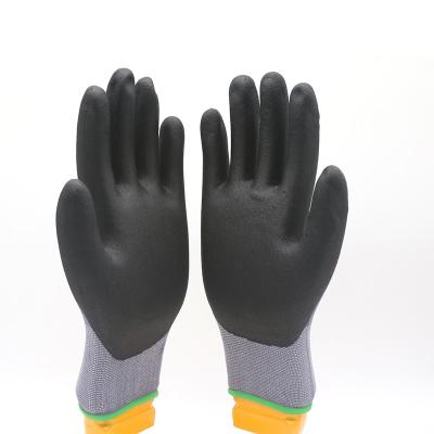 China 15 G fahren nahtlose die Ausdehnung Nylon-und Spandex-Zwischenlagen-Öl-beständige Arbeitshandschuh-Leichtöl-Anwendungen Mechaniker Gloves zu verkaufen