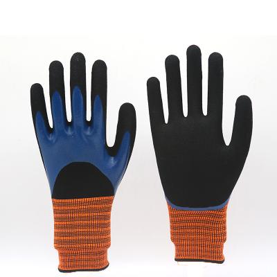 Chine Les nitriles adaptés aux besoins du client ont enduit les gants respirables de nitriles de gants de travail pour la construction/peinture à vendre