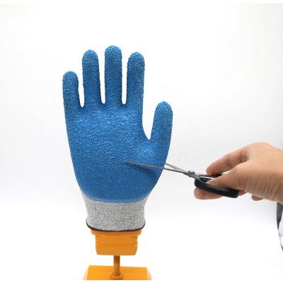 China Durable Cut Proof Work Gloves / Cut And Puncture Resistant Gloves PU Coating Palm for sale