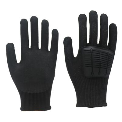 China TPR-Handsicherheits-Auswirkungs-schnitt taktisches Handschuhe ANSI gerade 5 Sandy Nitrile Coated Cut Resistant-Arbeits-Handschuhe für Militäröl zu verkaufen