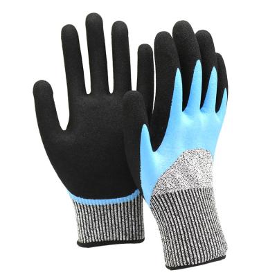 중국 ZM 13 Gauge anti cut gloves water and oil proff knife cut resistant class 5 anti cut gloves supplier and manufacturer 판매용