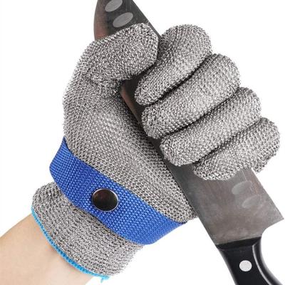 China ZMSAFETY heet verkoop van het Roestvrije staalmesh glove cut resistant chain van de Voedselrang de Posthandschoenen Gemakkelijk schoon te maken en te drogen Te koop