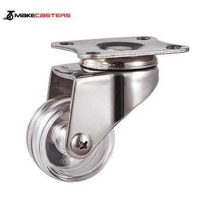 China Jianli SUS 304/316L SUS 304/316L Stainless Steel Caster Wheel PC Rigid Polycarbonate Light Duty Swivel Casters Wheel For Small Appliances Mobility for sale