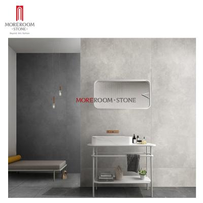 China Vintage 2600*1200*6mm Large Thin Light Gray Bathroom Wall Tiles for sale