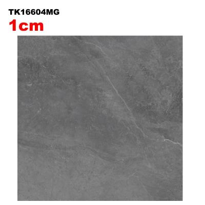 China Offers real effect of natural marble with natural matte gray vein 600x600 1cm porcelain tile for sale