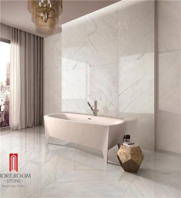 China Glazed White Porcelain Tiles Bathroom Tiles Metallic White Tile Large Size Price for sale