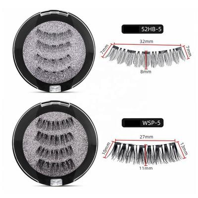 China Long Private Label Magnetic Eyelashes Natural 3D Mink Eyelash Extensions With Magnetic Eyeliner Lashes Kit Lashes Magnetic False Eyelashes for sale