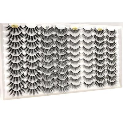 China Wholesale Price Private Label Mix Long Natural 3D Mink Eyelashes Eyelash Extension for sale