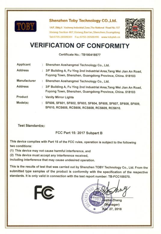 FCC - Shenzhen Qihui Technology Co., Ltd.