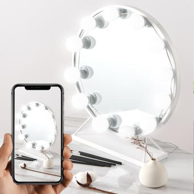 China Modern Hot Selling Detachable Vanity Led Mirror Wall Mounted Bathvanity Dimmable Mirror Light For Dressing Room for sale