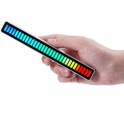 China Modern Rechargeable RGB Sound Control Optical Guides Pickup Music Rhythm Voice Activated Lights For PC TV Car Game for sale