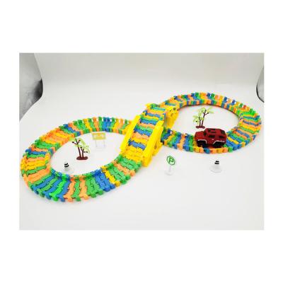 China 2020 hot sale slot toy plastic car track set toys colorful car track car track set for sale