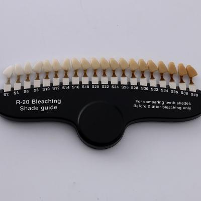 China For Commercial 20 Colors Teeth Whitening Dental Use Shade Guide for sale