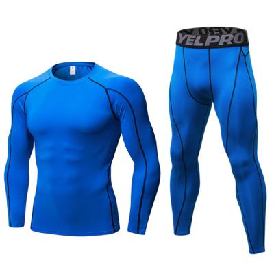 China Breathable Quick Dry Suit Long Sleeve And Tight Pants Fitness Training Suit for sale