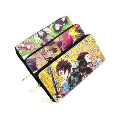 China Customizable Avengers DC Anime PU PVC Wallet Ghost Supplier Killer Style Anti-theft Long Wallet Customizable Stain Wallet for sale