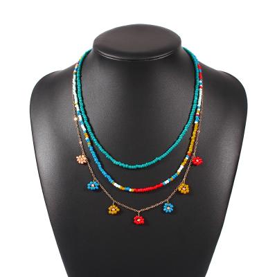 China Ethnic Style Rice Bead Necklace China Jewelry Supplier Casual/Sporty Ethnic Bead Necklace for sale