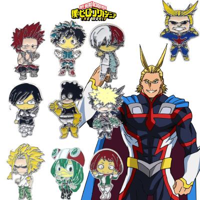 China ALLOY China Jewelry Supplier Cartoon Animation Brooch Alloy Drip Brooch My Hero Academia Brooch for sale