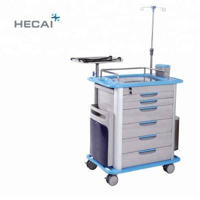 China ABS Medical Trolley Traditional Mobile Medication Trolley Emergency Medical Instrument for sale