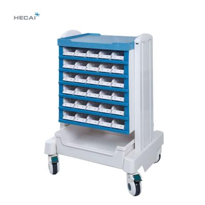 China LS-800A Modern Stainless Steel Hospital Medicine Nursing Cart Hospital Medical Waste Trolley for sale