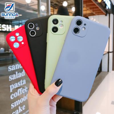 China 100% Custom Logo Phone Cases Matte Soft Tpu Silicone Shockproof Eco-friendly phone cases for iphone 12 pro max, for iphone 12 soft matte tpu phone case for sale