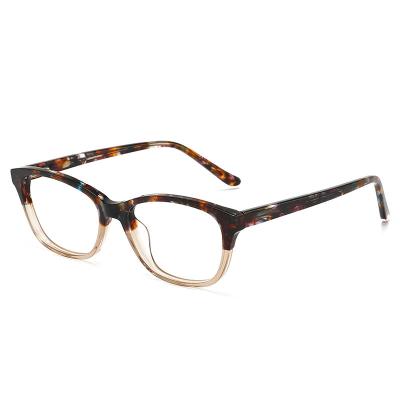 China Customized fashionable square simple glasses Europe and America retro hawksbill new color optical glass Europe and America plate border frame for sale