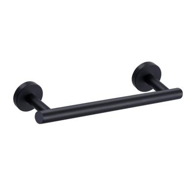 China Hot Sale Matte Black 12Inch Hand Bathroom Towel Rack Kitchen Modern Factory Free Punch Towel Rack for sale