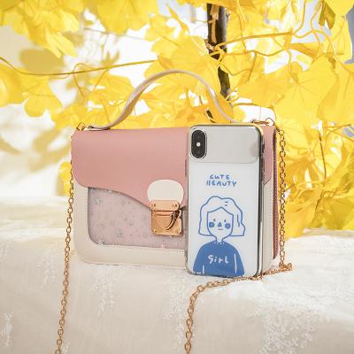 China 2022 Selling Modes Retro Pink Pearl Shoulder Cute Cross Waterproof Hot Fashionable Girl Handbag Mini - Body Bag for sale