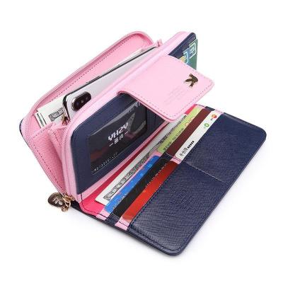 China Waterproof Hot Selling Cute Wallets For Women Cell Phone Purse Wallet Wholesale Wallets For Women Fashionable for sale