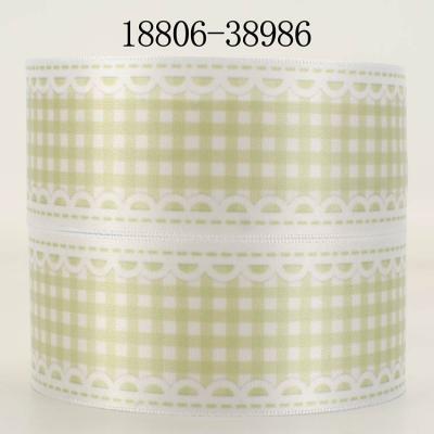 China Custom Elastic Seductive 25mm 38mm Heat Transfer Printed Satin Ribbon High Quality for sale