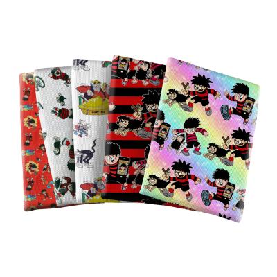 China Waterproof Dennis The Menace Liverpool Bullet Digital Printed Fabric Custom Polyester For Hair Bows Supplier for sale