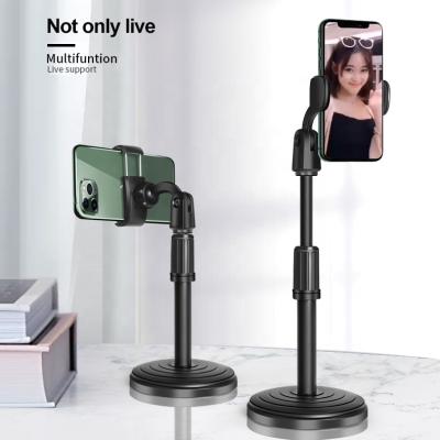 China ABS 360 Degree Adjustable Desktop Facebook Live Broadcast Mobile Phone Holder for sale