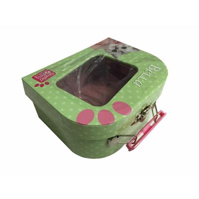 China FSC Recycled Materials Manufacturing Customized Printing Rigid Paper Luxury Handmade Empty Mini Suitcase Cute Packaging Boxes for sale