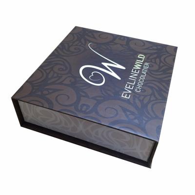 China Recycled Handmade Custom Printing Chocolate Packaging Materials Closure Magnetic Rigid Cardboard Wholesale Paper Box for sale