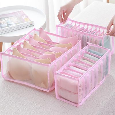 China Folding Storage Organizer For Clothes Drawer Organizer Closet Organizer For Foldable Underwear Bangs Cabinet Divider Home Storage Box for sale