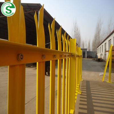 China Easily Assembled Palisade Barrier Construction Steel Security Palisade Fencing Metal Fencing for sale