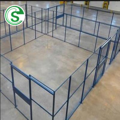 China Easily Assembled Workshop Divider Fencing , Metal Frame Welded Wire Mesh Fence for sale